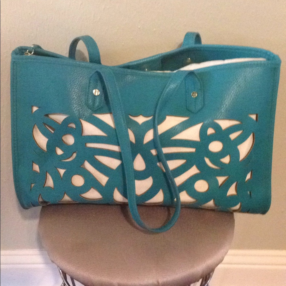 Teal purse